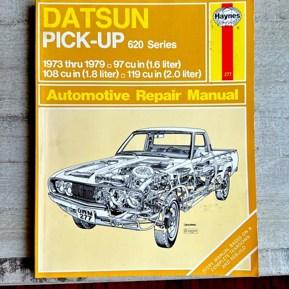 Haynes repair manual for 1973-1979 620 Series pick-up truck 💛 Excellent shape! - Picture 1 of 10